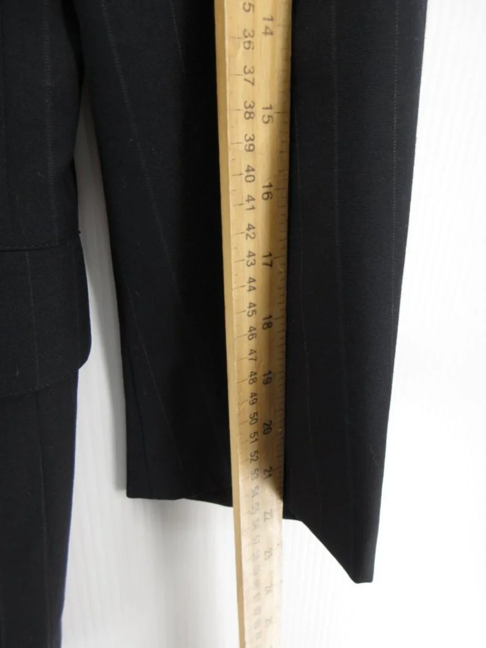 VINTAGE Brooks Brothers Sport Coat 38 S Navy Blazer Wool Pinstripe USA*